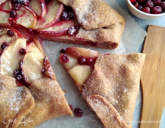 Галета с яблоками на полбяной муке 
