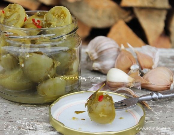 Помидоры зеленые острые