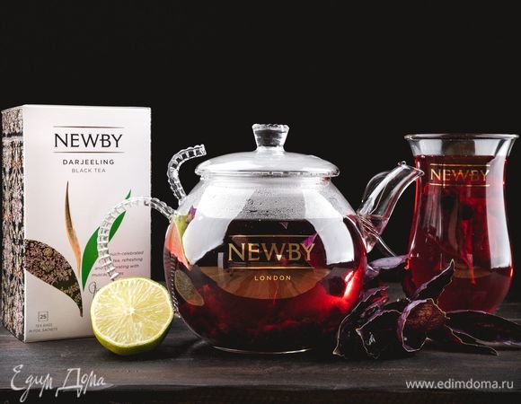 Чай со смородиной и базиликом