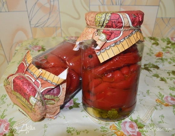 Маринованный красный перец 