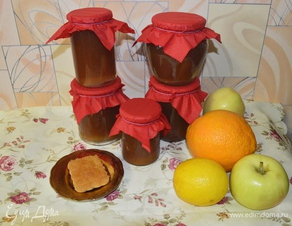 Яблочное повидло с цитрусами Яблочное повидло с цитрусами