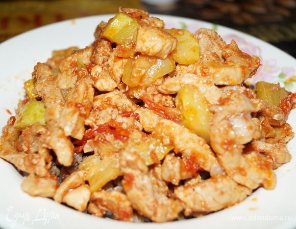 Свинина с овощами Свинина с овощами