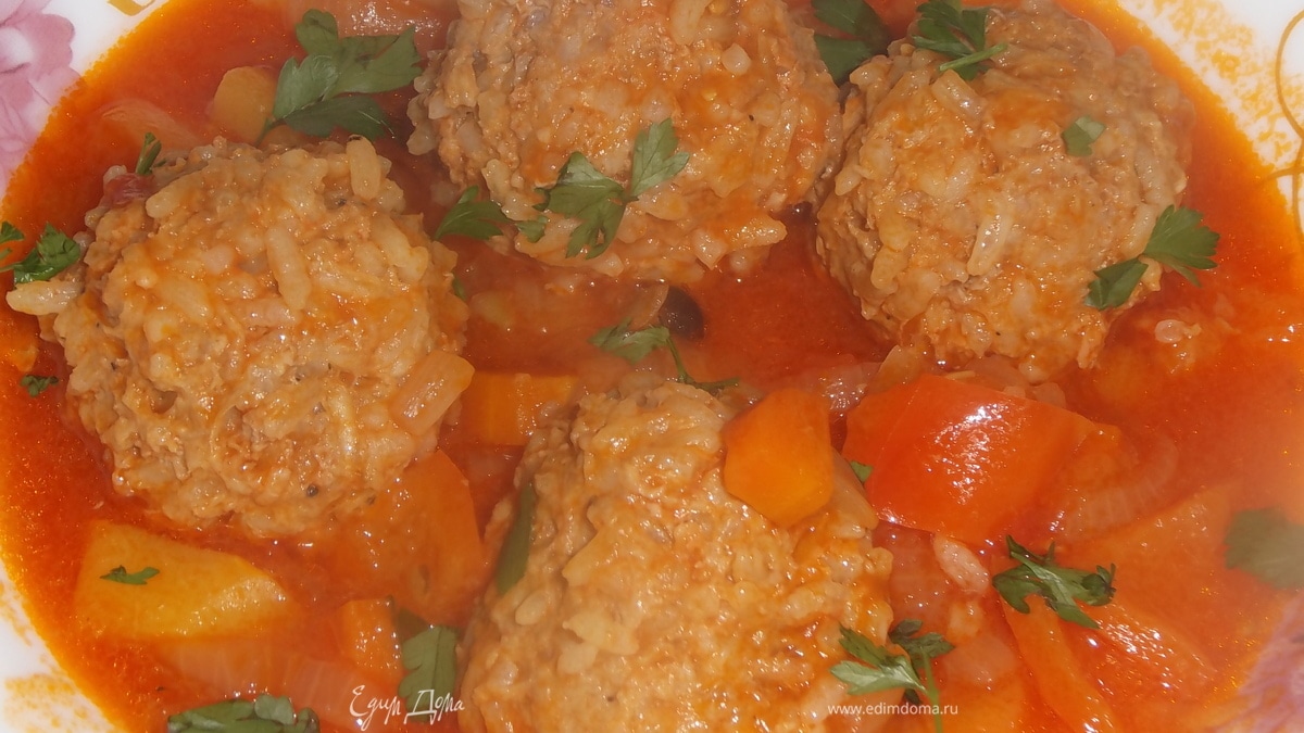 Тефтели с овощами