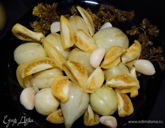 Соленые зеленые помидоры