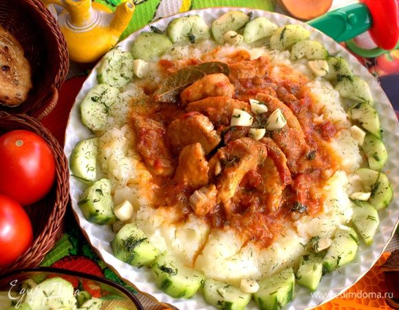 Курица с томатами в мультиварке Курица с томатами в мультиварке