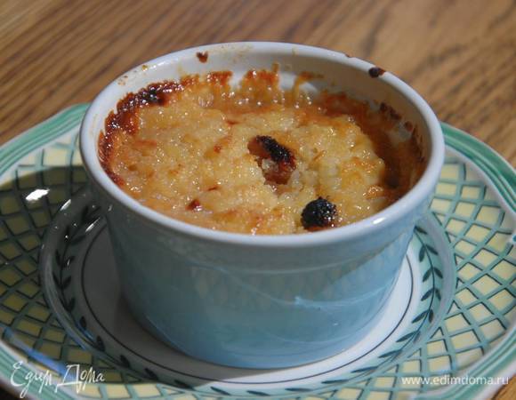 Рисовый пудинг с апельсином и изюмом