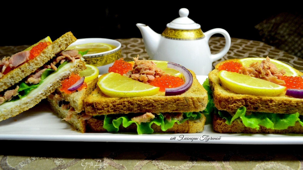 Бутерброды с тунцом