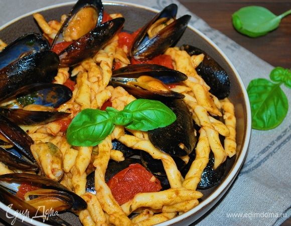 Фузилли с морепродуктами Фузилли с морепродуктами