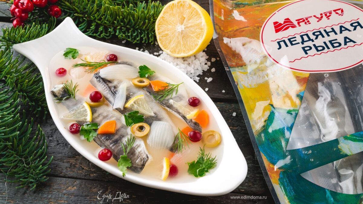 Заливное из ледяной рыбы