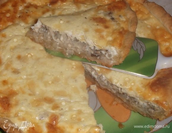 Рыбный киш на сметане Рыбный киш на сметане