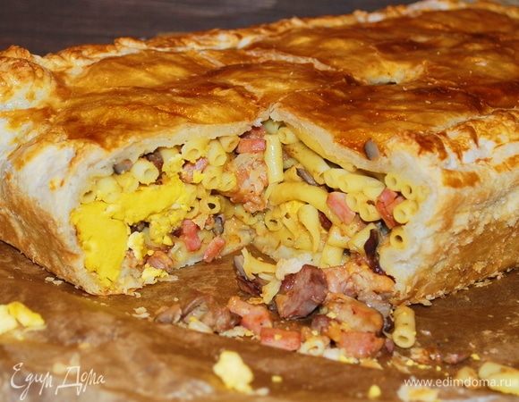 Тимбалло с макаронами