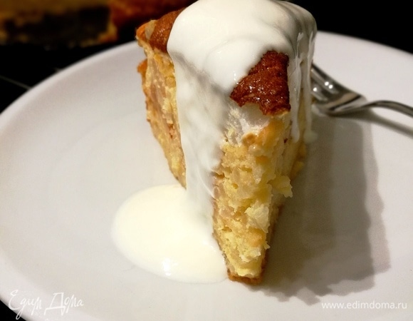 Рисовая запеканка с яблоками 