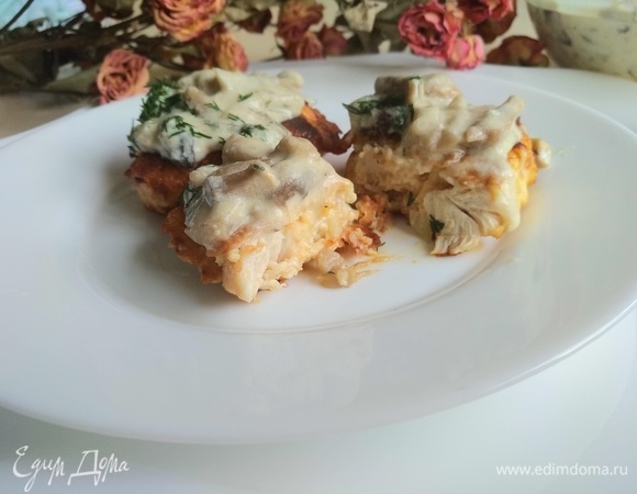 Курица Рollo tenero под грибным соусом