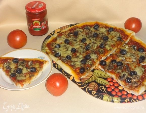 Пицца с шампиньонами Пицца с шампиньонами