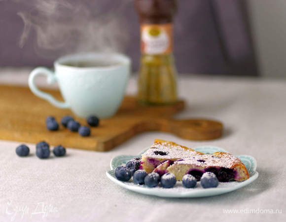 Воздушное творожное суфле с голубикой Воздушное творожное суфле с голубикой