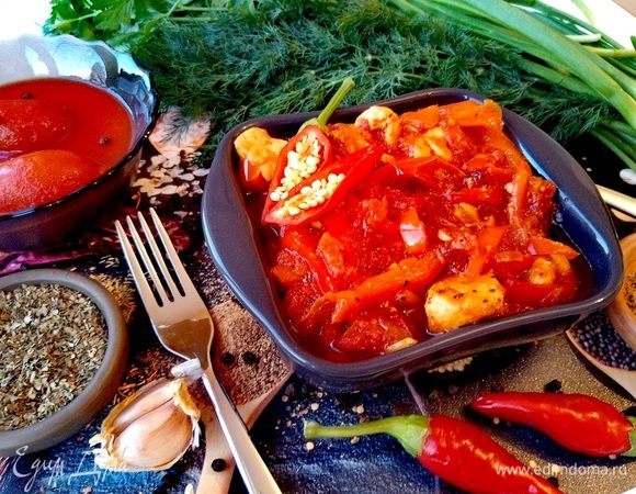 Пепероната с курицей