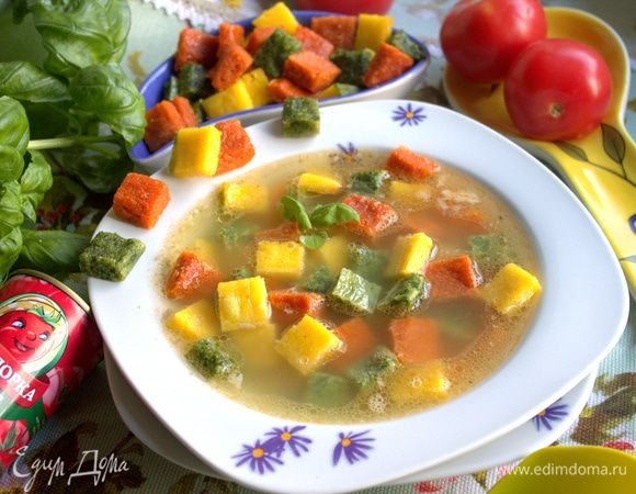 Итальянский суп «Триколор»