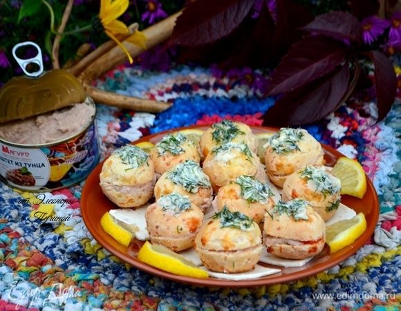 Булочки с паштетом из тунца Булочки с паштетом из тунца