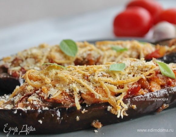 Фаршированные баклажаны с хрустящей корочкой