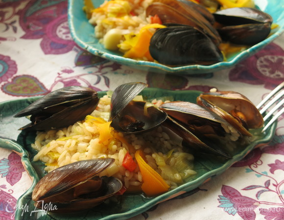 Тыквенный рис с мидиями Тыквенный рис с мидиями