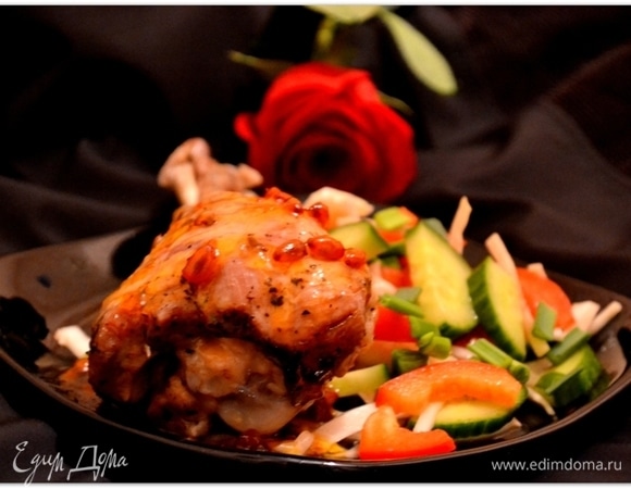 Индейка в облепиховом соусе Индейка в облепиховом соусе