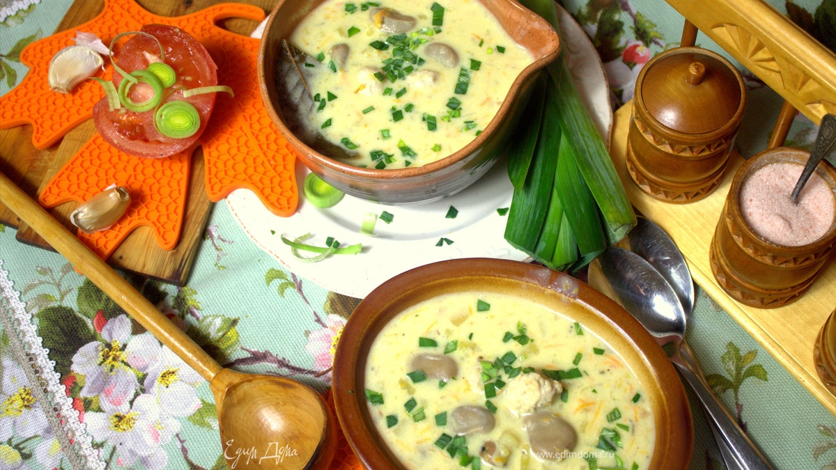 Cырный суп с фрикадельками