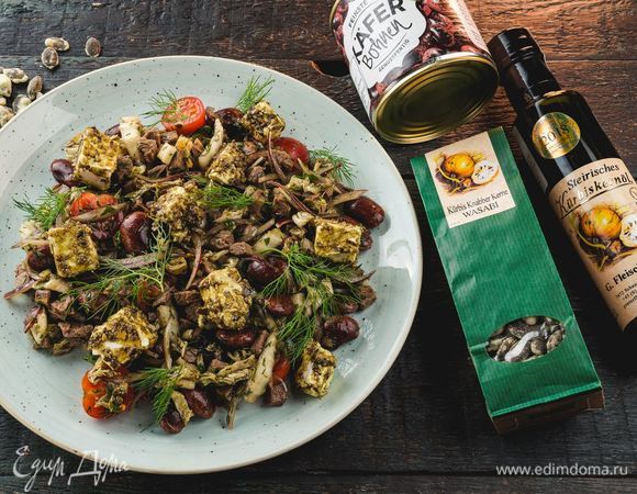 Салат из красной фасоли с овечьим сыром Салат из красной фасоли с овечьим сыром