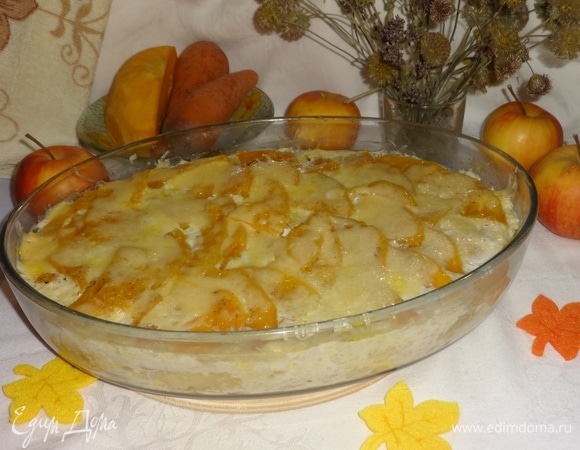 Запеканка с тыквой и курицей Запеканка с тыквой и курицей