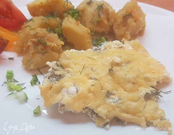 Горбуша, запеченная в сметане Горбуша, запеченная в сметане