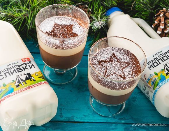 Слоеная панна котта «Звездочки» Слоеная панна котта «Звездочки»