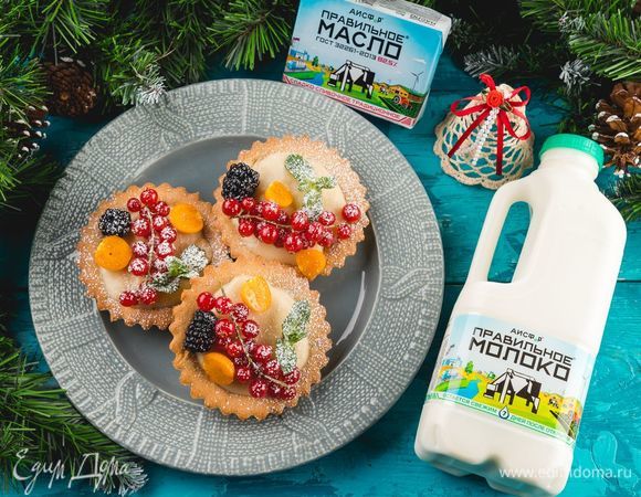 Тарталетки с ягодами и кремом Тарталетки с ягодами и кремом