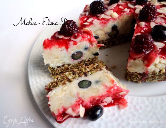 Кешьюкейк с голубикой