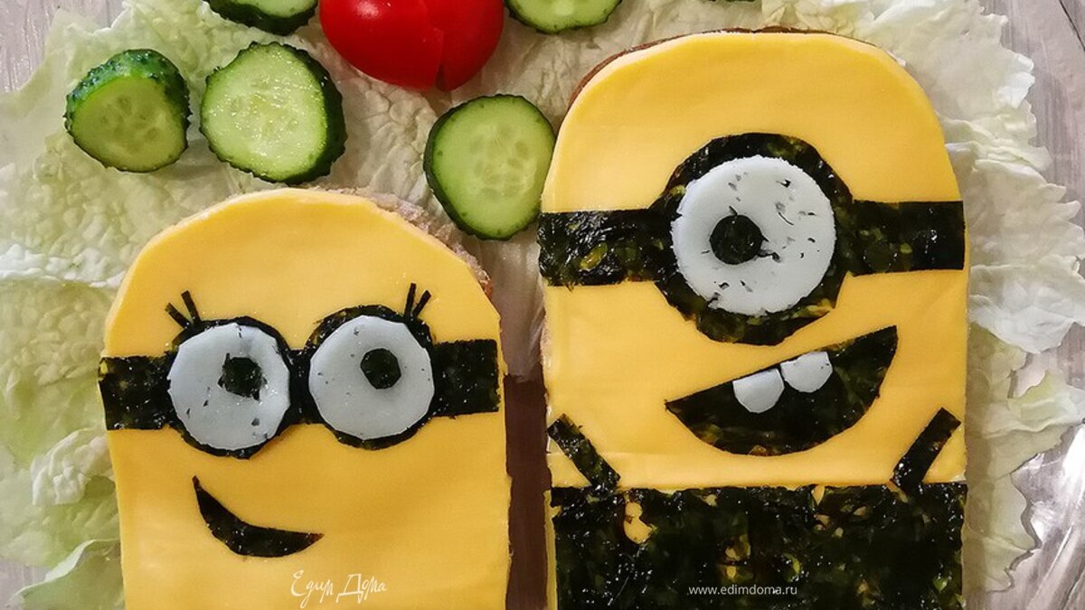 Безглютеновые бутерброды «Миньоны»