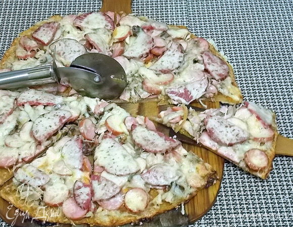 Сборная пицца на медовом тесте Сборная пицца на медовом тесте