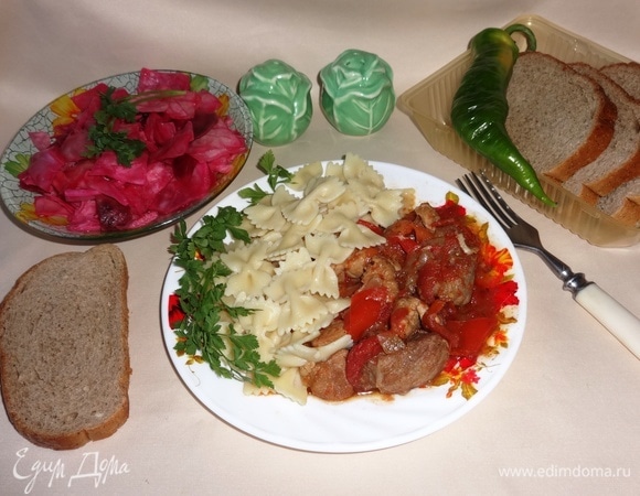 Свинина с овощами Свинина с овощами