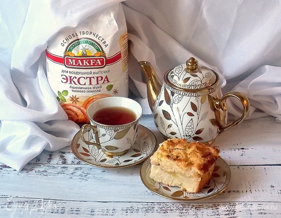 Яблочный пирог с кокосовой карамелью Яблочный пирог с кокосовой карамелью