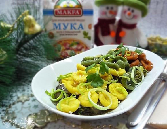 Орекьетте с брокколи и шампиньонами