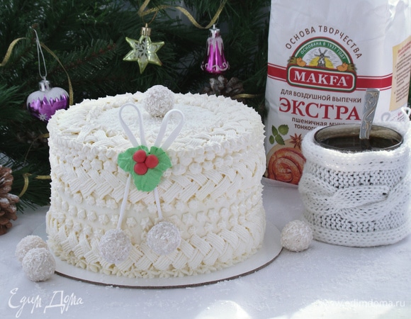 Фисташково-клубничный торт