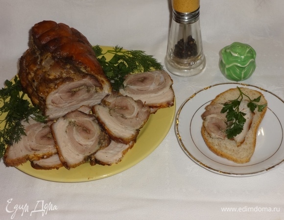 Рулет из свиного подчеревка Рулет из свиного подчеревка