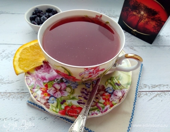 Ягодный чай с апельсином