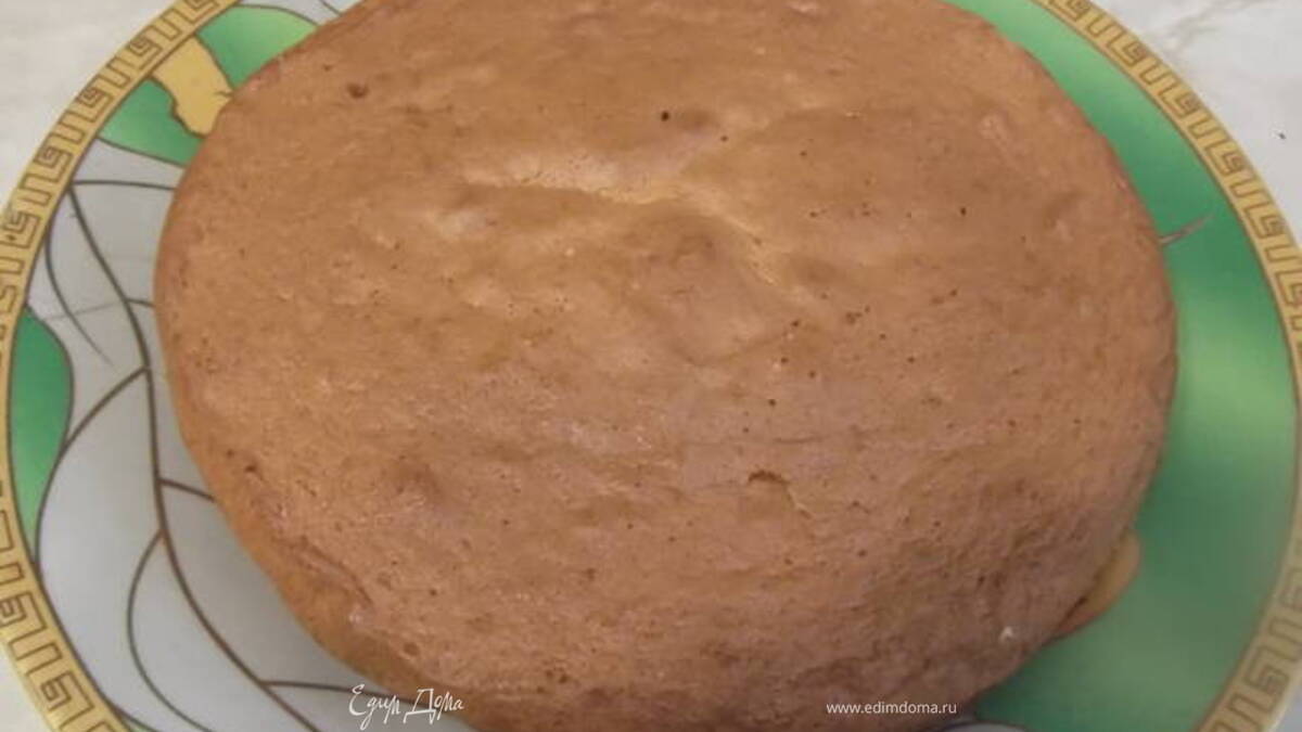 Воздушный апельсиновый бисквит с кремом