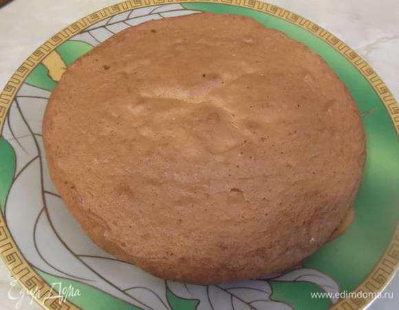 Воздушный апельсиновый бисквит с кремом