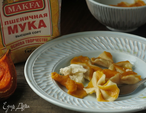 Фарфалле с тыквой «Хоккайдо»