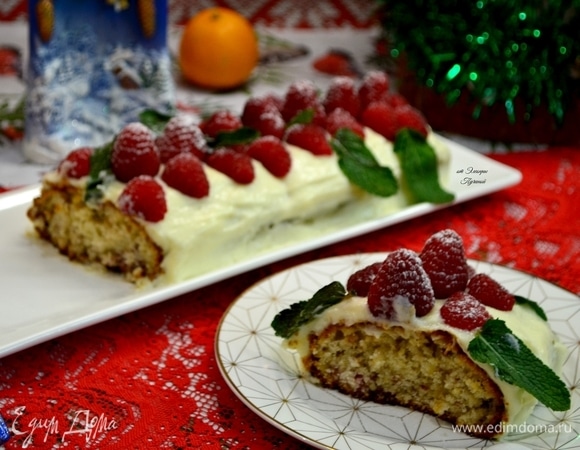 Малиновый кекс