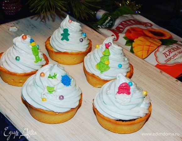 Тарталетки с халвой и джемом Тарталетки с халвой и джемом