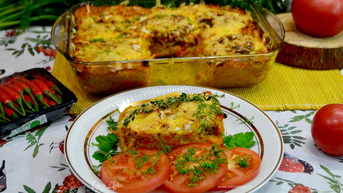 Киноа с котлетами