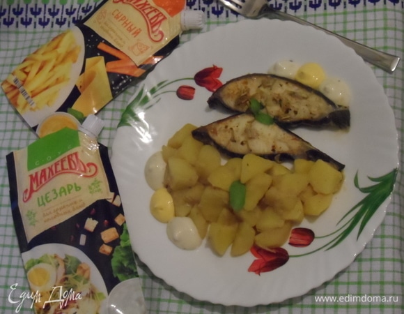 Запеченная зубатка Запеченная зубатка