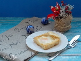 Яйца, запеченные с сыром, на завтрак