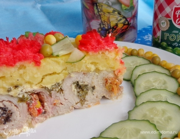 Мясной торт «Новогодний фейерверк» Мясной торт «Новогодний фейерверк»