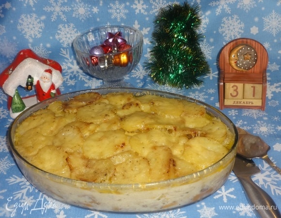 Тыквенно-картофельная запеканка с говяжьим сердцем Тыквенно-картофельная запеканка с говяжьим сердцем